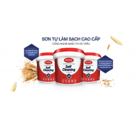Sơn ngoại thất Kova Seft Cleaning bóng - 5 Lít
